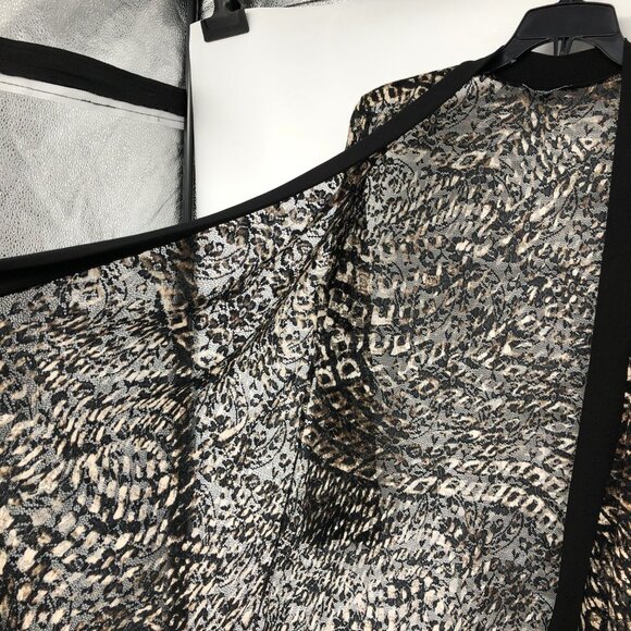 Initiatives Brown Abstract Patterned Robe Cardigan size M - Picture 8 of 15